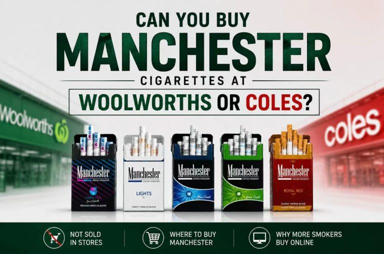 Buy Manchester Cigarettes at Woolworths and Coles