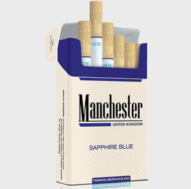 Manchester Sapphire Blue White Cigarettes 10 Pack Australia