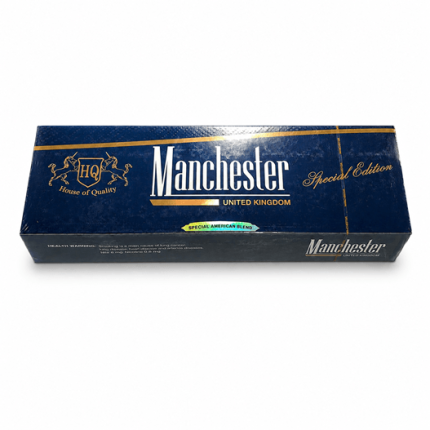 Manchester Blue Special Edition Cigarette Carton