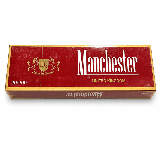 Manchester Red Cigarette Carton