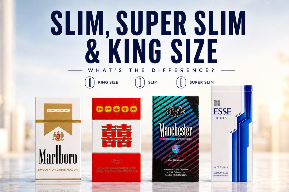 What's the Difference Between Slim, Super Slim and King Size Cigarettes